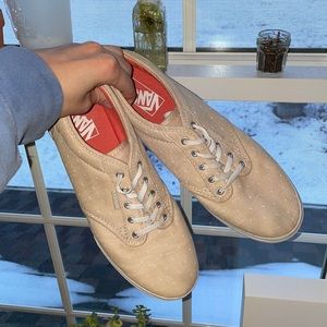 Tan Dotted Low-top Vans